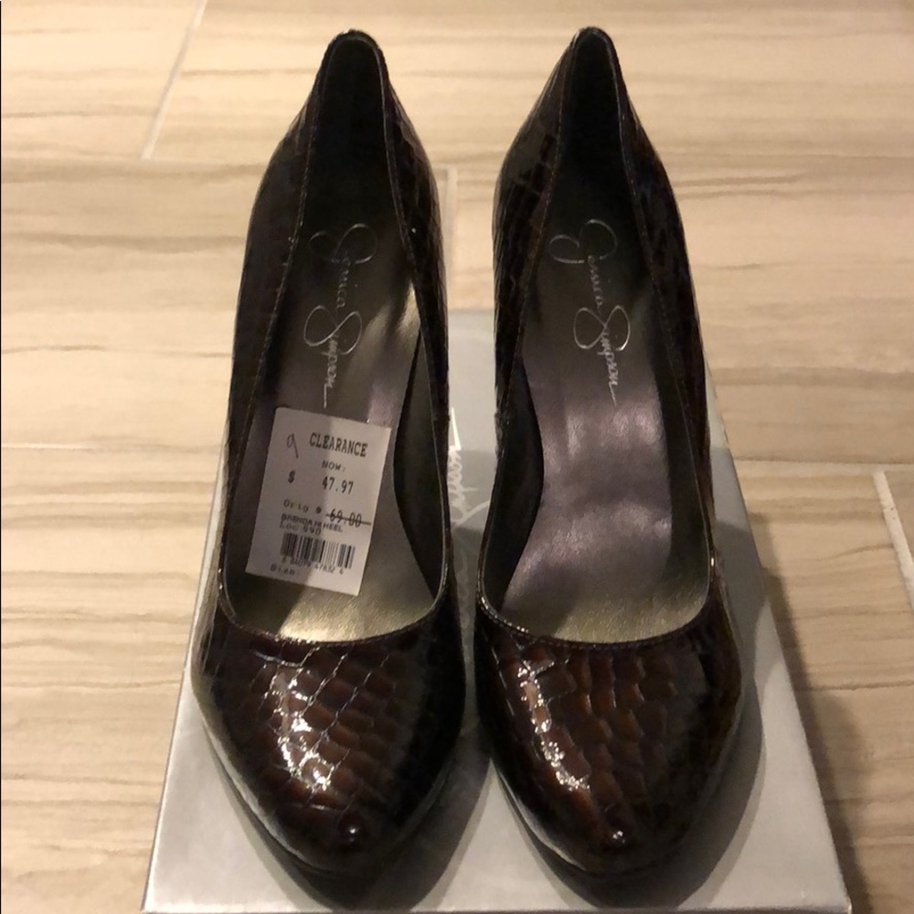 Jessica Simpson Brenda heel in Saddle color